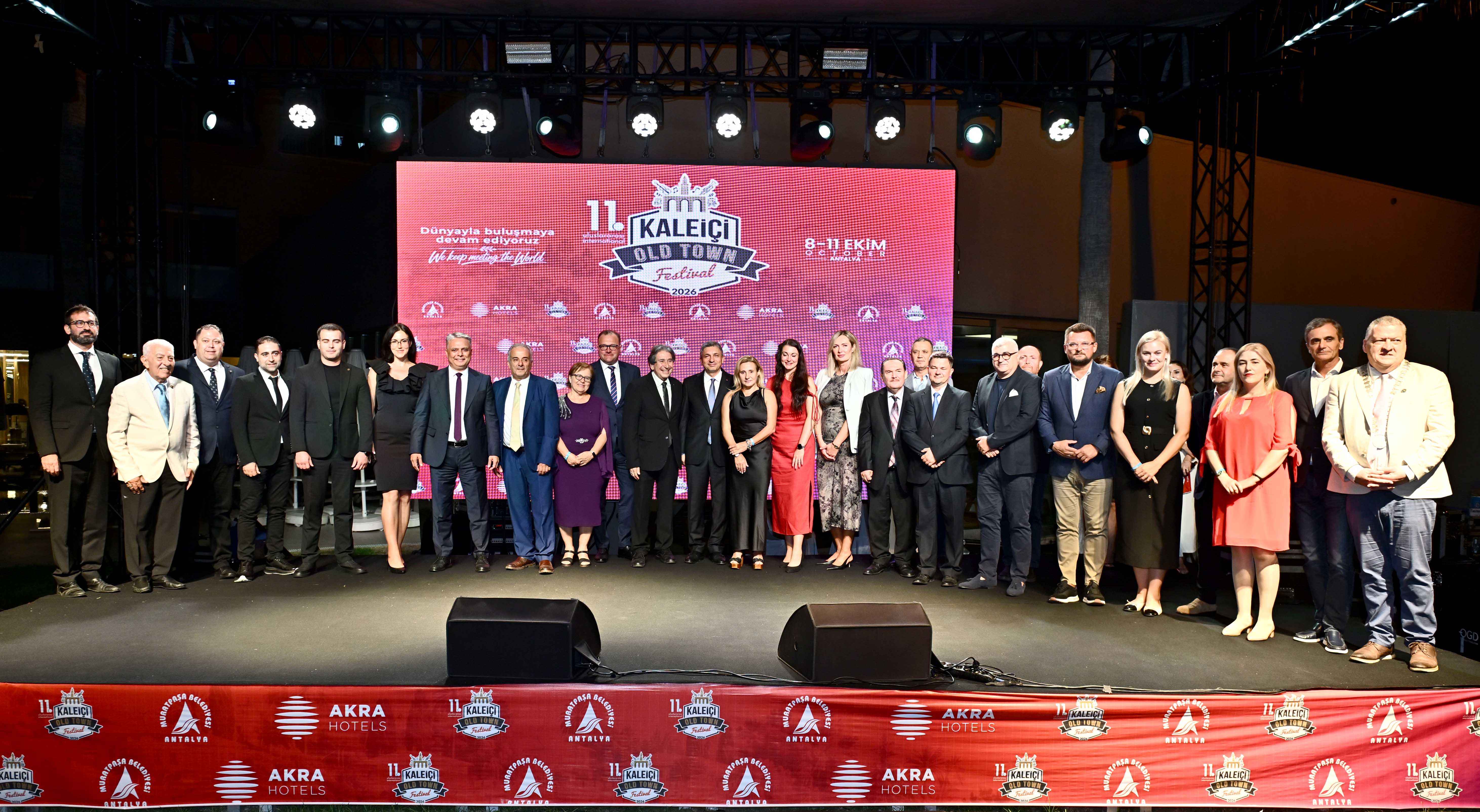 World Cities in Antalya: The 11th International Kaleiçi Old Town Festival Kicked Off with a Gala Night